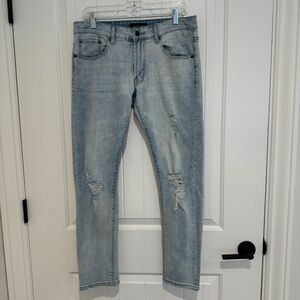 Aeropostale Men's Super Skinny Ripped Jeans